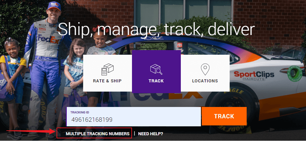 FedEx multiple tracking