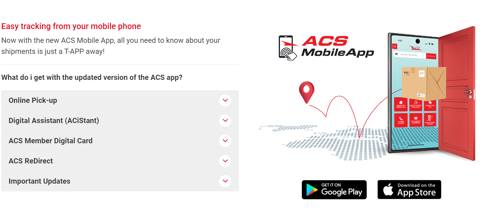 ACS mobile app