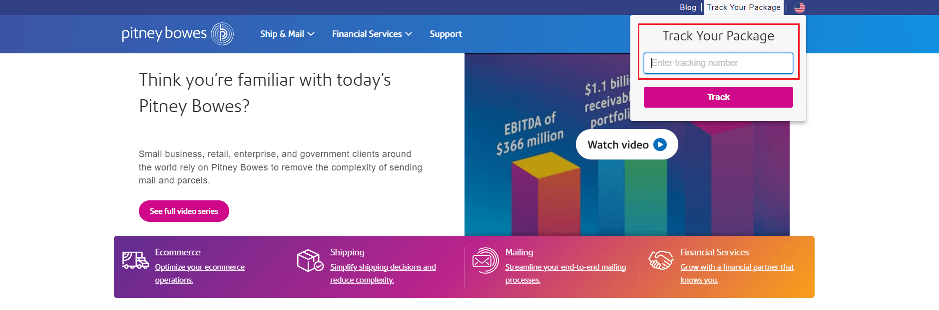 Pitney Bowes Tracking TrackingMore