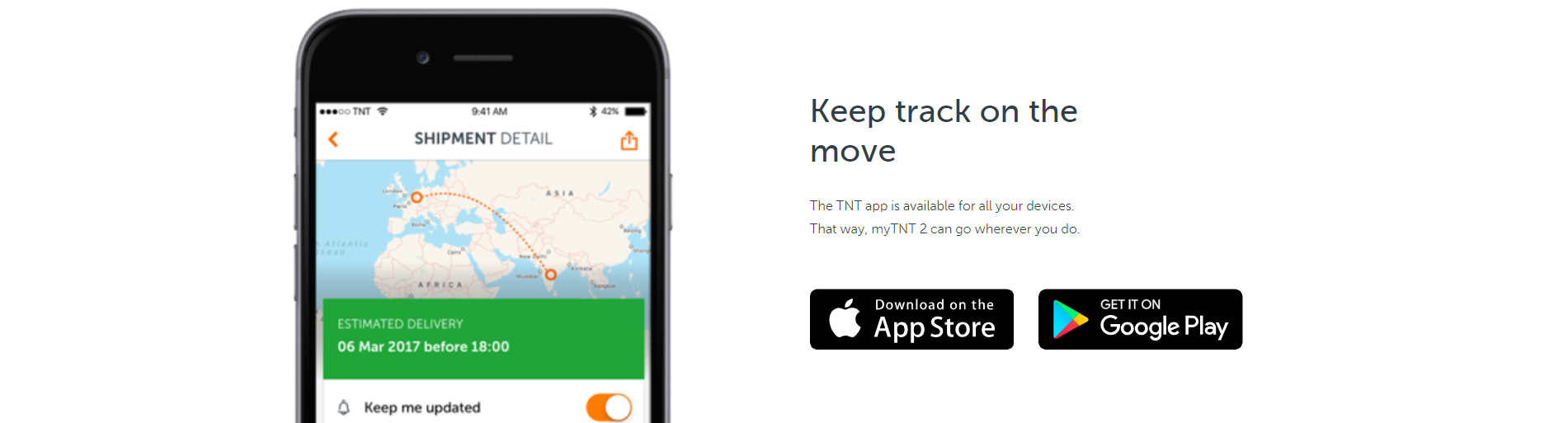 TNT mobile app