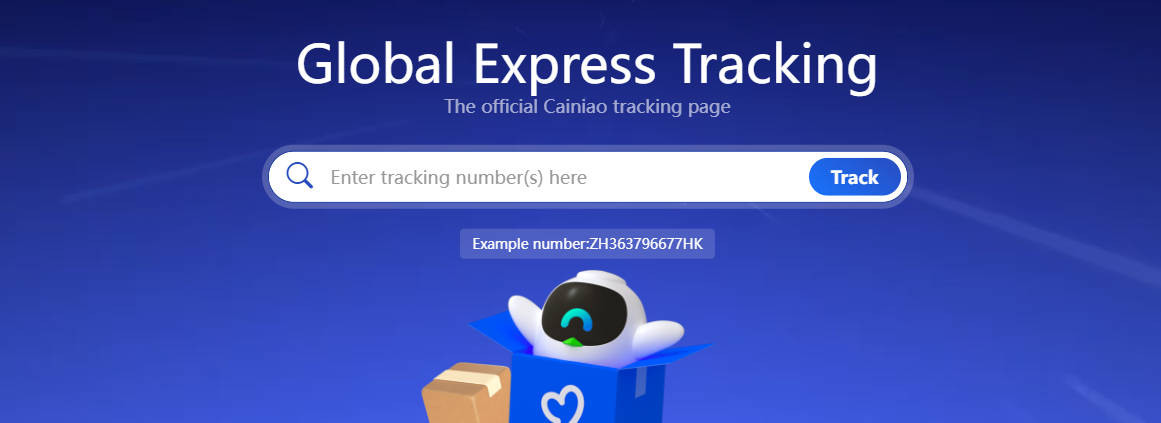 Cainiao global tracking page