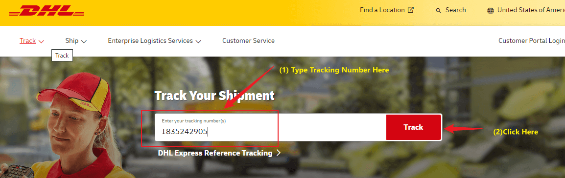 DHL Seguimiento TrackingMore