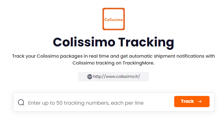 TrackingMore Colissimo Tracking Page