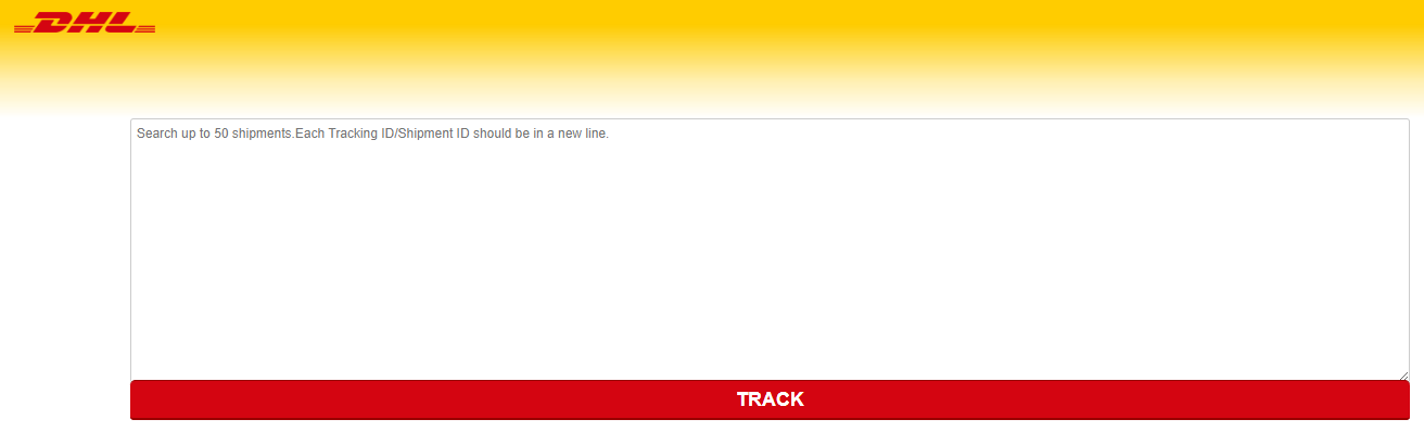 DHL eCommerce tracking page