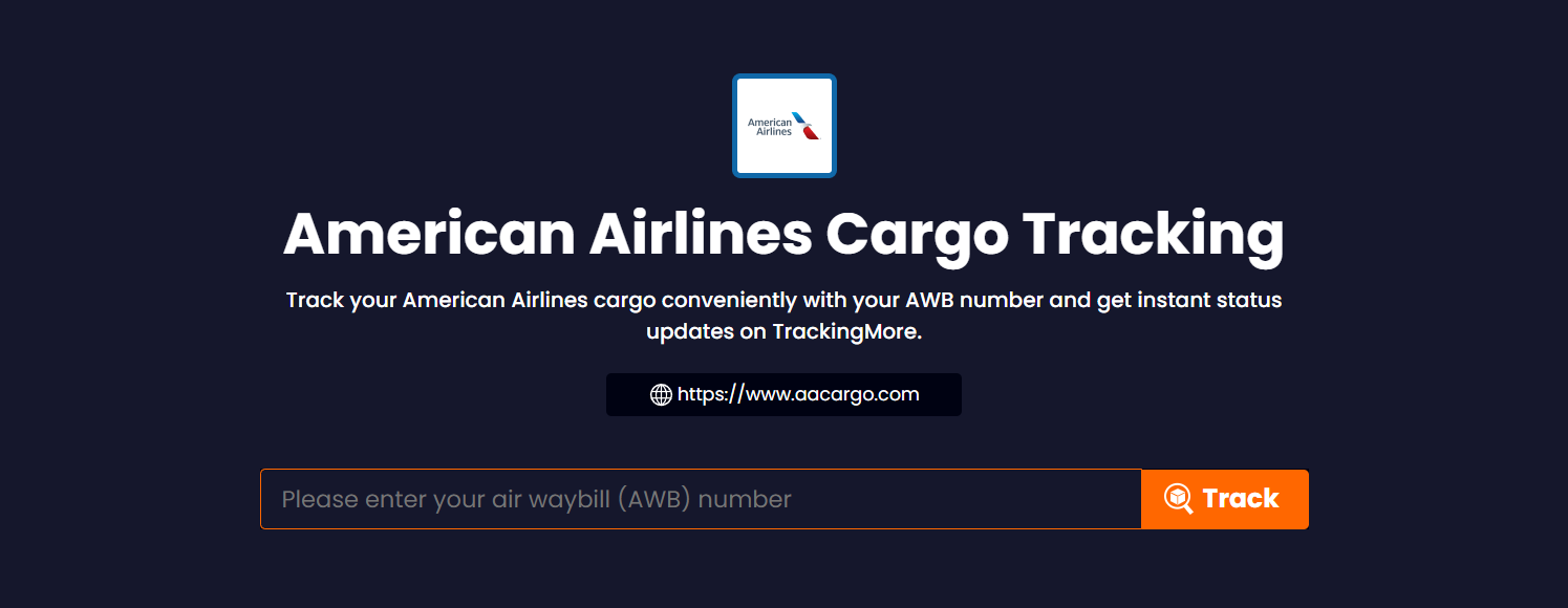 TrackingMore American Airlines Cargo Tracking