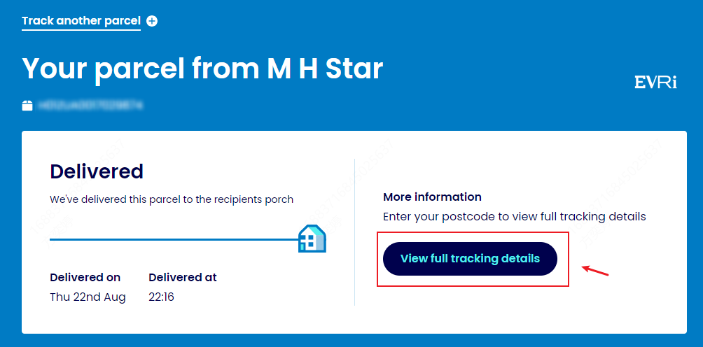 Evri tracking status