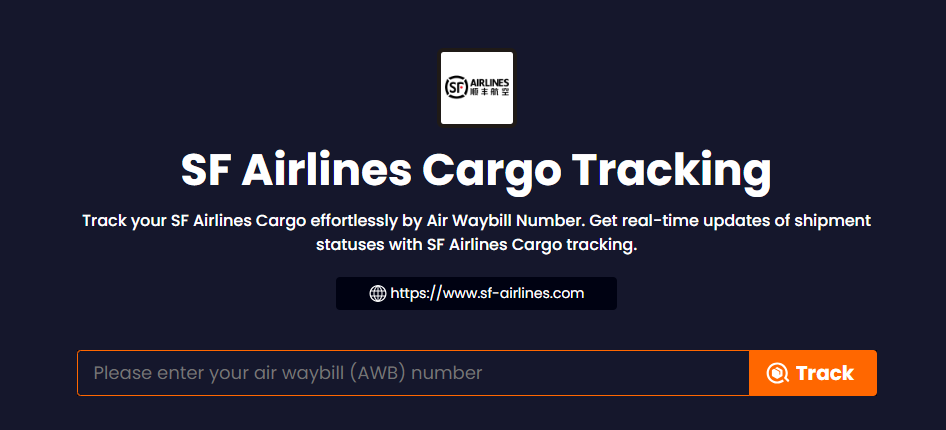 TrackingMore‘s SF Airlines Cargo Track Page