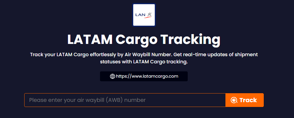 TrackingMore's Latam Cargo Track Page